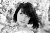 Kirschblüte mit Stephanie