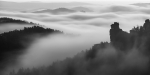 Hundskirche im Morgennebel